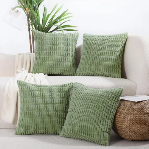 Vista 16 de All Smiles - Juego de 4 fundas de almohada decorativas negras de 16 x 16 pulgadas para decoración rústica de estilo casa de campo, funda de cojín