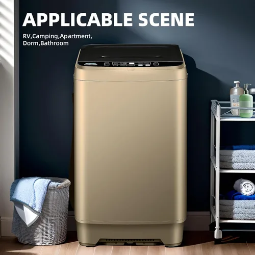 Vista 4 de Qhou Lavadora automática completa y paquete de secadora de ropa portátil Euhomy