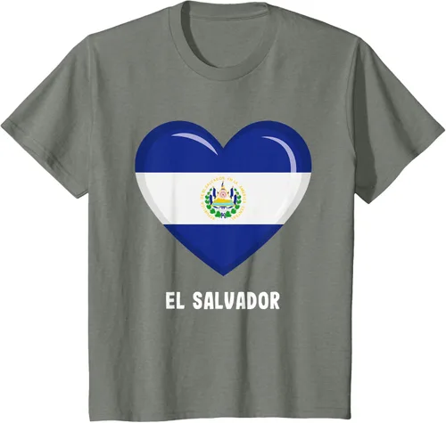 Vista 92 de Camiseta Bandera de El Salvador Camiseta salvadoreña