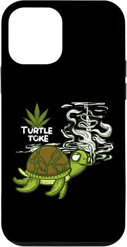 Vista 12 de iPhone 15 Fumar High Turtle Funny Weed 420 Marihuana Joint Stoner Case
