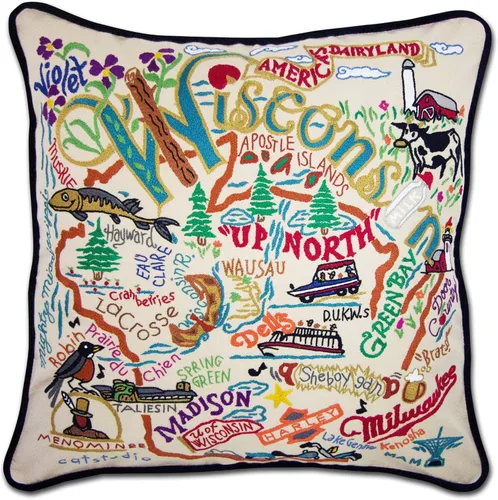 Vista 68 de Catstudio Portland (Oregon) - Almohada decorativa bordada