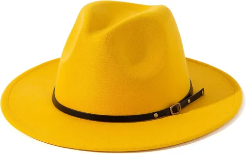 Vista 53 de Lisianthus - Sombrero con cinta con hebilla de ajuste, para mujer, modelo Fedora