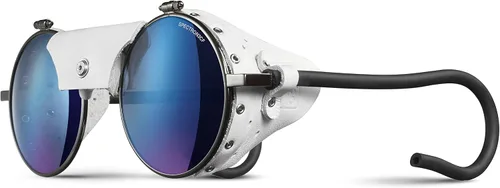 Vista 5 de Julbo Gafas de sol Vermont Glacier para hombres y mujeres con protectores laterales de cuero para senderismo, esquí, senderismo - 100% protección UV