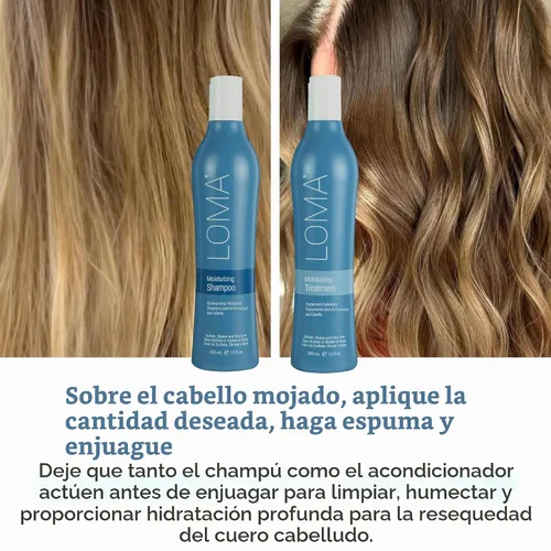 Vista 3 de Loma Hair Care Dúo de champú y tratamiento hidratante
