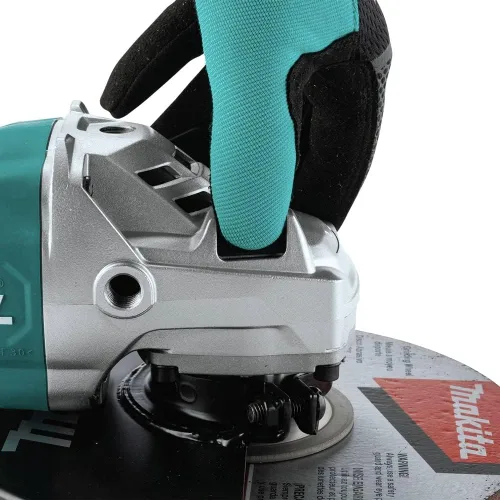Vista 6 de Makita Amoladora angular GA9080 de 9", con mango giratorio e interruptor de bloqueo