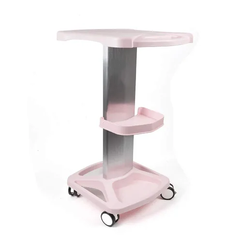 Vista 9 de Rolling Salon Trolley Tray Cart Multifunción Instrument Tray Station Tool Storage Tray Station Station con estante