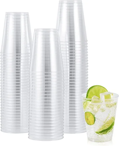 Vista 8 de JOLLY CHEF Vasos de plástico transparente de 12 onzas, paquete de 100 vasos de fiesta resistentes, vasos de plástico desechables para Halloween, día