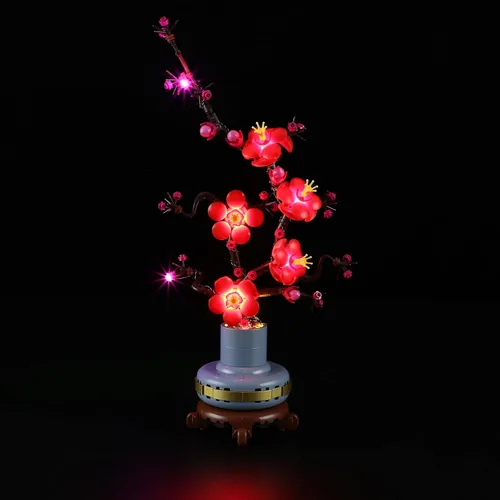 Vista 21 de Kit de iluminación LED Briksmax para árbol bonsái – Compatible con el modelo de bloques de construcción Lego 10281 – no incluye el set de Lego