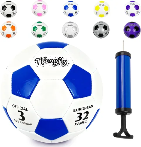 Vista 24 de Size 2, 5 Soccer Ball with Pump Needle-Training Recreation Soccer Ball Size 2, 5 Thicker PU Tight Weaved Mini Soccer Ball for Teen Boy Girl