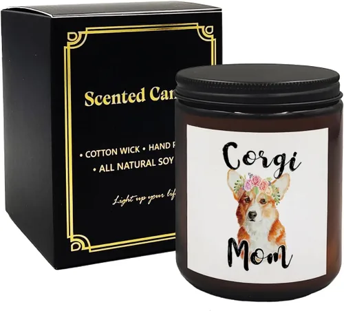 Vista 7 de Mancheng-zi Regalos Pitbull: divertidas velas para perros Pitbull, cuidado con las velas perfumadas