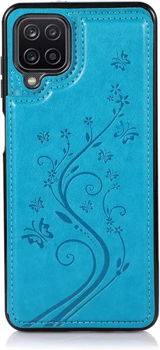 Vista 7 de Asuwish Funda de teléfono para Samsung Galaxy A12 con protector de pantalla de vidrio templado, tarjetero con soporte para tarjetero, soporte