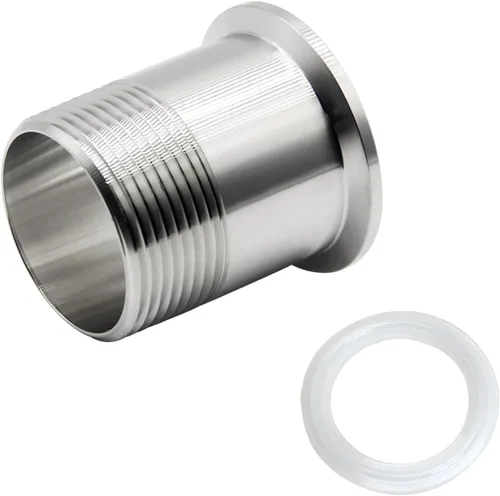 Vista 9 de Instalación de tubería sanitaria 1" NPT rosca hembra x 1.5" Tri Clamp 2 piezas