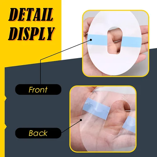 Vista 7 de Nuanchu 100 parches adhesivos impermeables compatibles con G6, calcomanías transparentes de larga duración, a prueba de sudor, protección continua