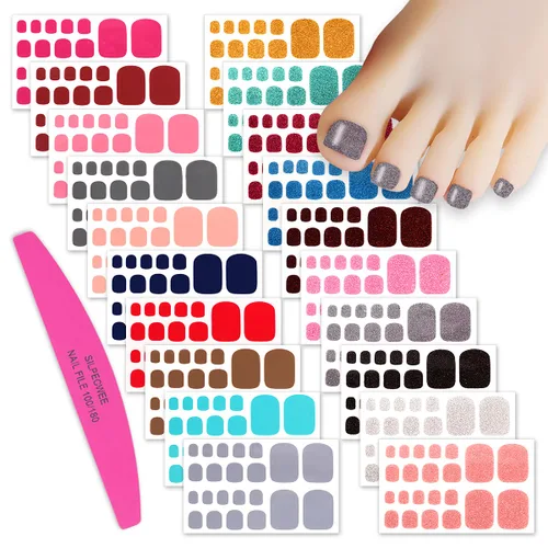 Vista 8 de 440 puntas, 20 hojas de calcomanías de uñas de gel para mujeres, calcomanías de uñas de gel con estampado de mármol, tiras autoadhesivas de esmalte