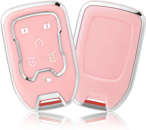 Vista 12 de OFFCURVE Funda para llavero para GMC Yukon/Yukon XL Terrain Acadia Sierra, funda de TPU suave para llavero para Chevy Chevrolet Suburban Tahoe
