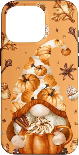 Vista 20 de Thanksgiving Gnome Love Pumpkin Spice Cute Fall Yall Pattern Case for iPhone 17