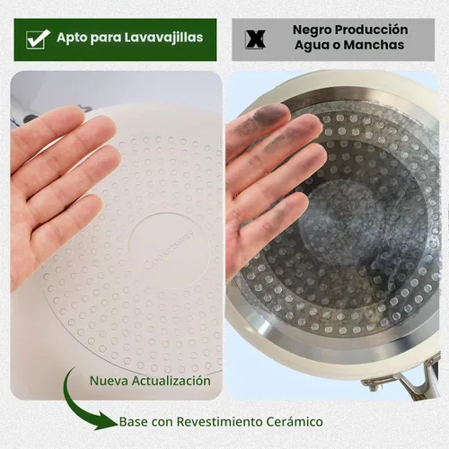 Vista 9 de Sartén Antiadherente de Cerámica: Sartén para Huevos de 8 Pulgadas Libre de PFOA, PTFE y PFAS