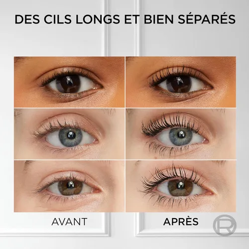 Vista 4 de L'Oreal Paris - Máscara de pestañas Telescopic, color negro, 0.3 onzas líquidas