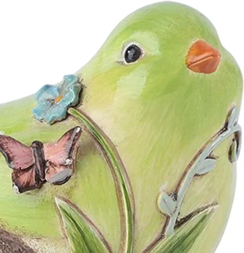 Vista 4 de KLKCMS Mini figuras en miniatura de animales de pájaros, escultura coleccionable, estatua de pájaro de resina, adorno para exteriores, hogar