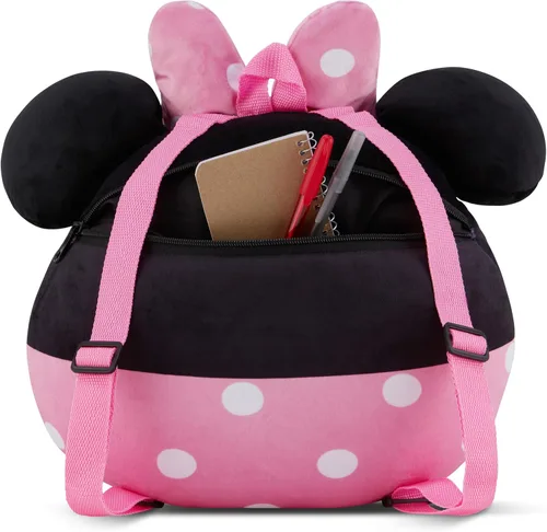 Vista 7 de Mochila de almohada de Minnie Mouse Squishee - Minnie y Mickey Mouse - Mochila de almohada de nube súper suave de Minnie Mouse Squishee, Rosado