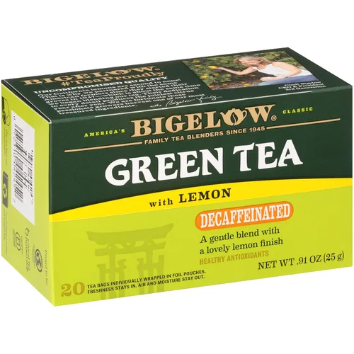 Vista 40 de Bigelow Té verde con melocotón, cajas de 20 unidades (paquete de 6) Té con cafeína con té verde y menta, 120 bolsas de té en total