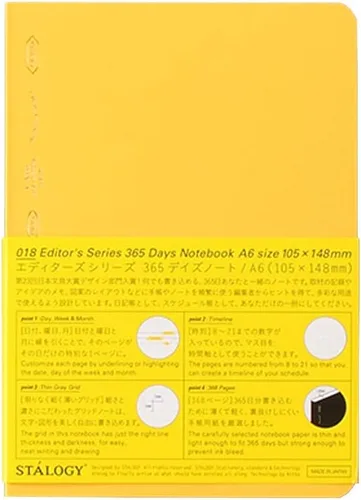 Vista 10 de Nitoms S4109 STALOGY - Cuaderno (A5, cuadrado, 1/2 oreja), color rojo