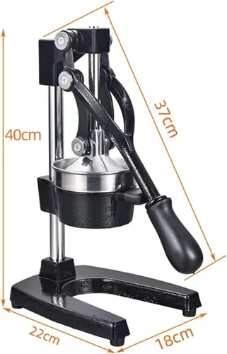 Vista 6 de Exprimidor de cítricos de hierro fundido, máquina exprimidora de prensa manual, exprimidor manual de frutas, base de ventosa antideslizante