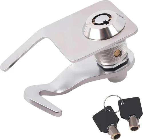 Vista 3 de Cerradura de motocicleta Harley Trunk Latch Tour Pak Lock con 2 llaves se adapta a modelos Harley Davidson 1991-2013 con Tour Pak