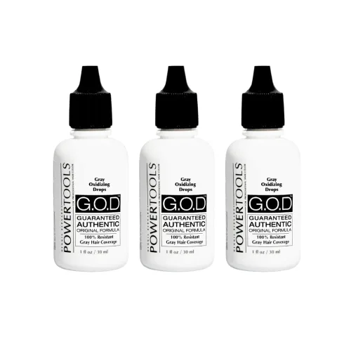 Vista 11 de GOD, The Original Gray Oxidizing Drops Fórmula original auténtica garantizada que se mezcla directamente en la fórmula para una cobertura de gris