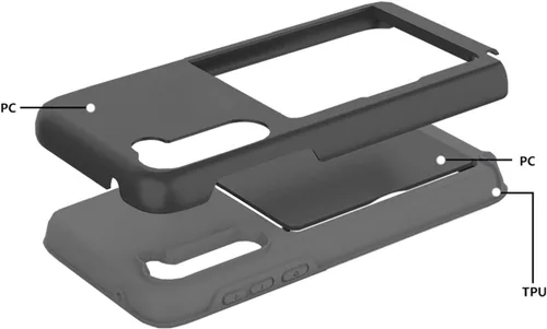 Vista 7 de Asuwish Funda para Samsung Galaxy S22 Plus con protector de pantalla de vidrio templado, ranura para tarjetas, función atril, color negro