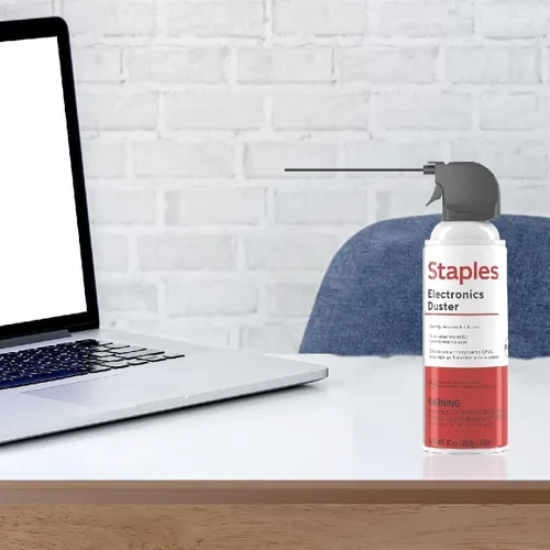 Vista 8 de Staples Plumero de aire comprimido – 10 oz. Lata para electrónica, teclados y dispositivos de oficina