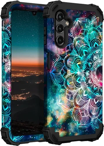 Vista 125 de Hocase Funda para Galaxy A37 5G, protección resistente a prueba de golpes, parachoques de goma de silicona suave+funda protectora híbrida