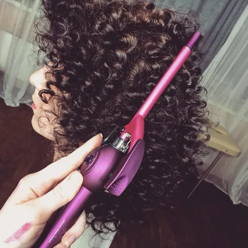 Vista 6 de MBHAIR - Rizador de cabello de 9 mm con varita delgada, rizador pequeño de 3/8 pulgadas de barril delgado de cerámica Super Tourmaline profesional