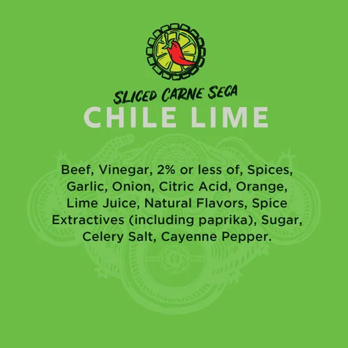 Vista 4 de Vacadillos Paquetes de bocadillos de carne seca Carne Seca, lima chilena paquete de 3