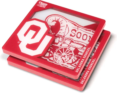 Vista 6 de YouTheFan NCAA Serie Logo 3D NCAA Posavasos