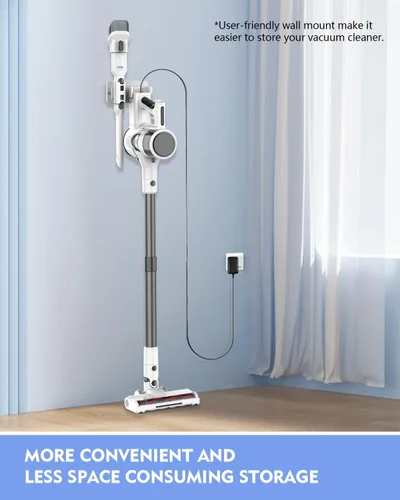 Vista 6 de Comvtu Aspiradoras inalámbricas, potente aspiradora de motor de 80,000 PRM y batería recargable de 2200 mAh de hasta 35 minutos de tiempo