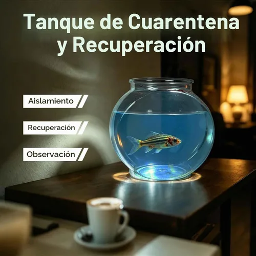 Vista 3 de Koller Products Pescadera ovalada de plástico de 1 galón, tanque de peces temporal para Betta Guppy Tetra Zebrafish Camarones, freír, aislamiento