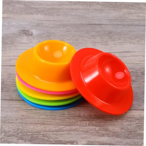 Vista 2 de TIDTALEO 6 uds. Tazas de huevo de silicona para huevos escalfados, mini cocina de huevos, utensilios de cocina de silicona para huevos, mini huevos