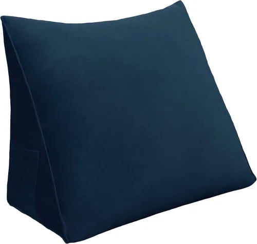 Vista 9 de Almohada de Cuña para Cabecero de Dormitorio, Almohada de Lectura para Dormitorio con Soporte para la Espalda para Sentarse en la Cama, Cojín Lumbar