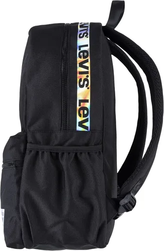 Vista 4 de Levi's Mochila de murciélago unisex para adultos, NegroTornasolado, Mochila Batwing