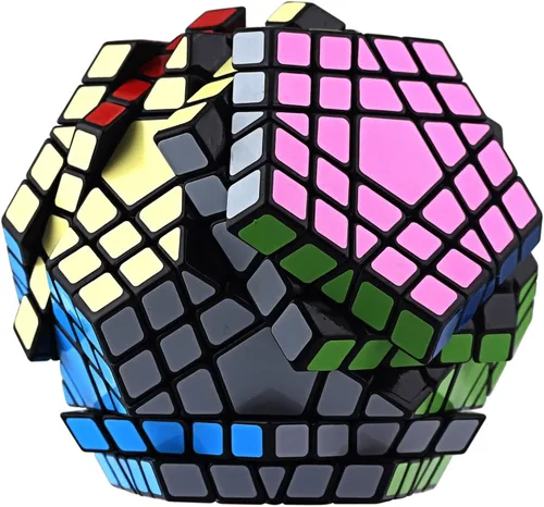 Vista 7 de Cubo de velocidad Megaminx de 2x2, 3x3, 5x5, sin pegatinas, ideal para regalar en botas navideñas