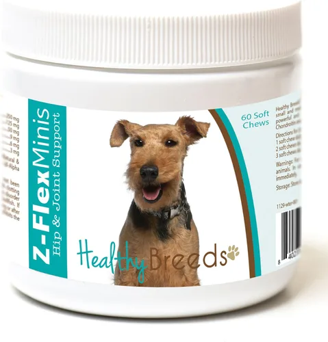 Vista 13 de Healthy Breeds Affenpinscher Z-Flex Minis - Masticables suaves para cadera y articulaciones, 60