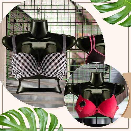 Vista 6 de Suzile 12 piezas de maniquí colgante para mujer, colgador de maniquí femenino para mujer, forma de vestido de torso de plástico, espalda hueca