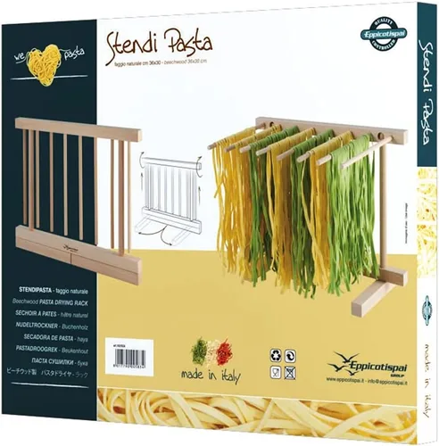 Vista 2 de Eppicotispai EP 102 - Estante de secado de pasta plegable de madera de haya natural