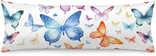 Vista 12 de Funda de almohada corporal con diseño de conejitos y hojas de bebé, funda de almohada grande con cremallera oculta, conejo de Pascua, funda larga