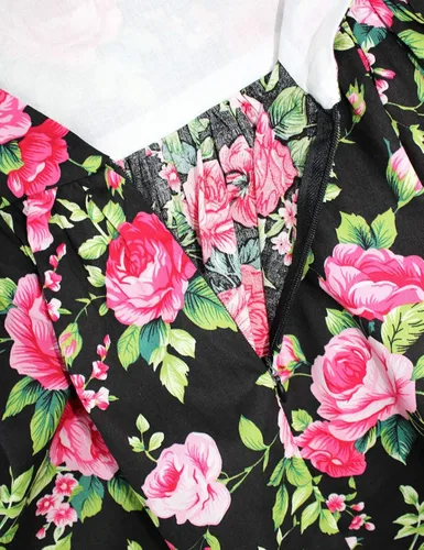 Vista 266 de Vestido de verano para niña, de algodón, con diseño floral