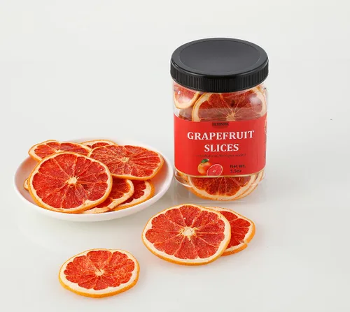 Vista 7 de Rebanadas de toronja seca de alta calidad, 3.5 onzas/3.53 oz, pomelo deshidratado, 100% natural, sin aditivos y sin azúcar añadido.