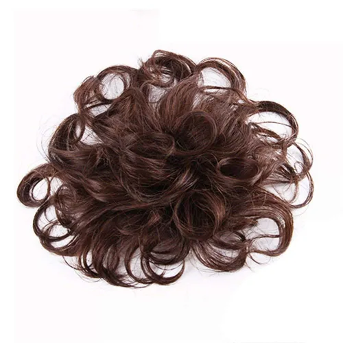 Vista 12 de RemeeHi Peluca de cabello humano rizado natural de repuesto esponjoso sin costuras con clip en la parte superior para mujer, cabello fino