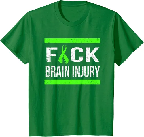 Vista 52 de Apoyo Daño cerebral Concienciación T Shirt, mujer L, Asphalt Negro