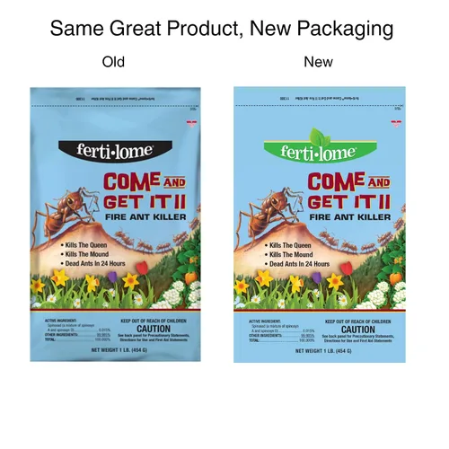 Vista 2 de Fertilome (11300) Come and Get It Fire Ant Killer Bait, 1 lb Spinosad cebo apto para OMRI: mata a la reina y la colonia en 24-36 horas,